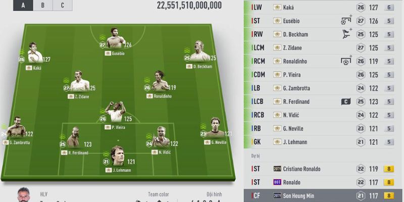 doi hinh fifa online 4 1